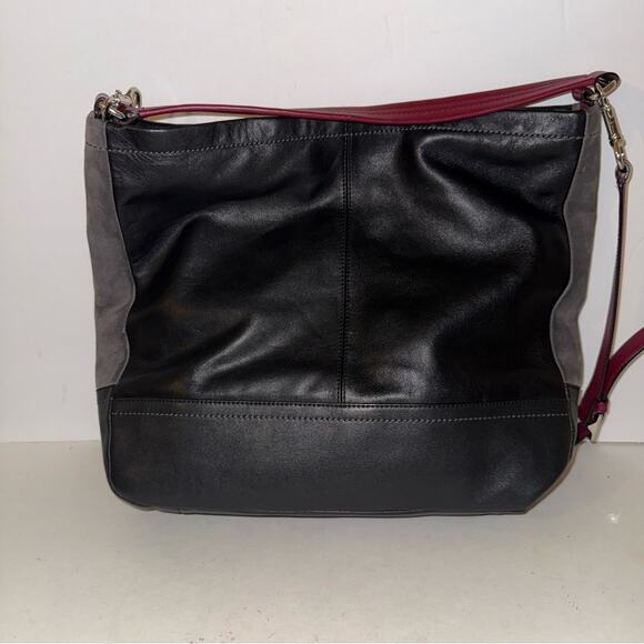 COACH Park Quilted Leather double strap Colorblock Hobo purse - Picture 4 of 6